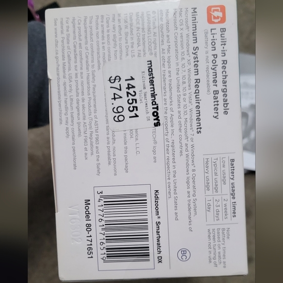 Vtech Kidizoom Smart Watch DX - Never Used - Picture 9 of 16